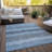 Rectangle Malek Indoor/Outdoor Area Rug with Non-Slip Backing-366411189