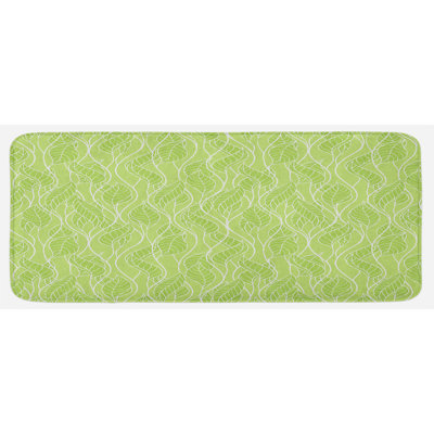 Tapis de cuisine à feuilles