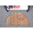 Small Vintage Round Turkish-Inspired Anatolian Rug Ideal for Bathroom Decor in Rich Shade of Brown