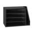 Organisateur de documents, boîte aux lettres de bureau à 4 compartiments avec tablettes amovibles, trieur de boîtes aux lettres en bois avec rangement vertical latéral, organiseur de bureau de bureau pour classeur, documents, papier, noir-128930698