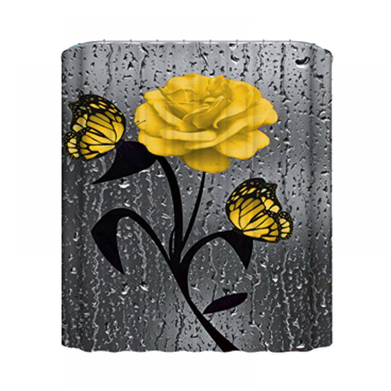 4 Pieces Obanion Bath Rug Set, Yellow