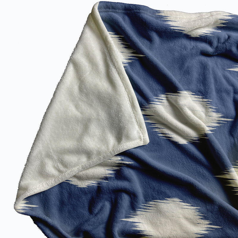 Schuck Plain Weave / Muslin Throw Blanket, Blue