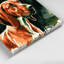 «Dogs Redbone Coonhound Green», art mural sur toile-1241981318