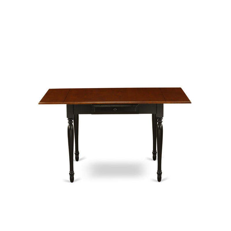 Table de salle à manger Monza Mid-Century, Noir / Cerisier