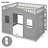 House Loft Bed With Ladder-605960703-605960698