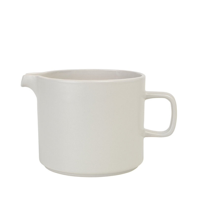 PILAR Stoneware 34 oz. Pitcher, Moonbeam