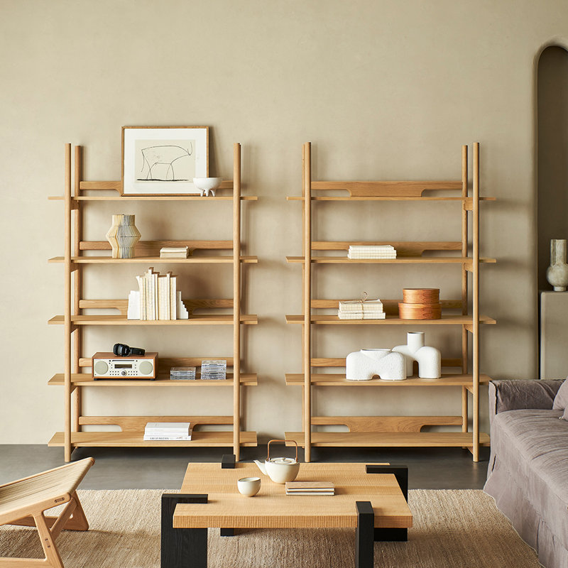 Bibliothèque simple de style américain