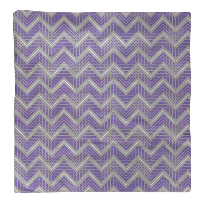 Serviette de coton à la main inversée classique Stephenie, H 0,1 po x l 10 po x P 10 po, Polyester sergé, Mauve foncé