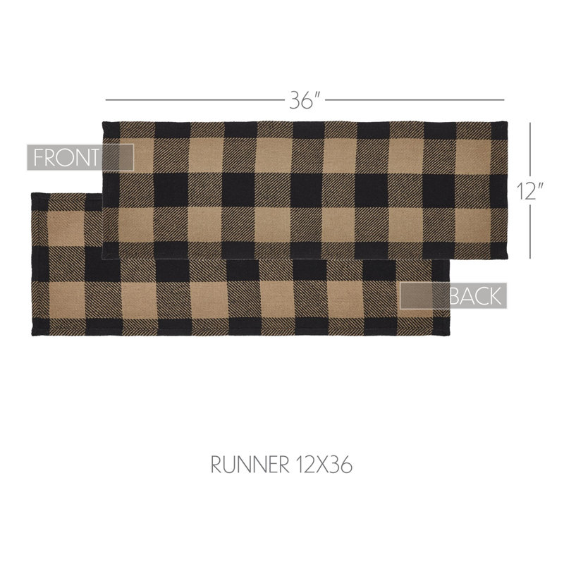 Tapis de couloir noir 12 x 36, 36 po x 12 po