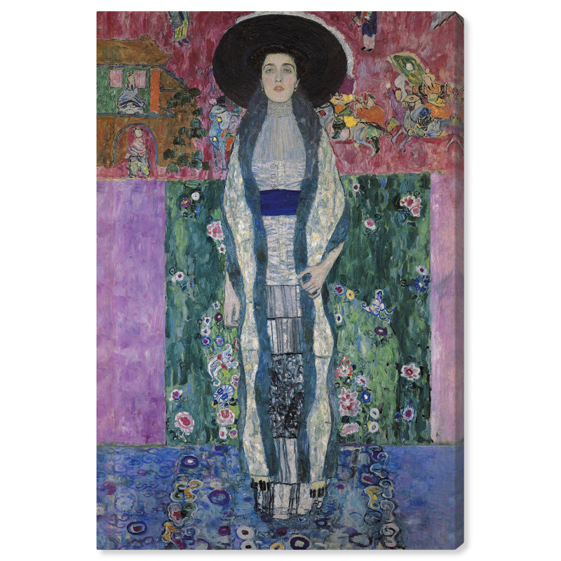 Portrait d'Adele Bloch Bauer II - impression sur toile tendue, H 24 po x l 16 po x P 0,8 po