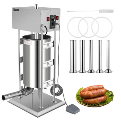 55 lb Machine à bourrer les saucisses électrique avec 5 tubes de remplissage