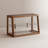 Farmhouse Solid Wood Bakery Organizer 2-Tier Storage Case with Extra Open Top Space-487816067
