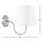 Waneta 1-Light Iron Wall Sconce with Linen Shade-1507827901