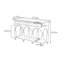 Buffet de salon en bois massif.-668360366
