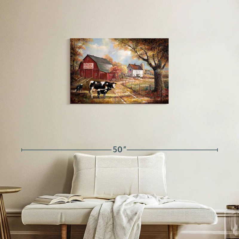 Souvenirs à la ferme, H 20 po x l 30 po