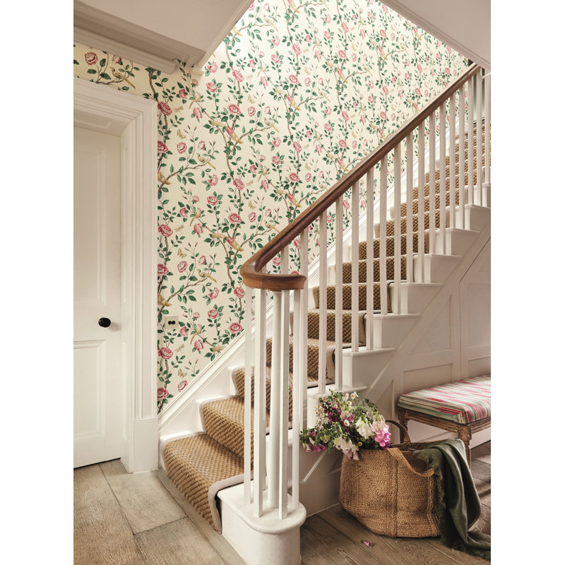 Andhara Wallpaper, Teal/Cream