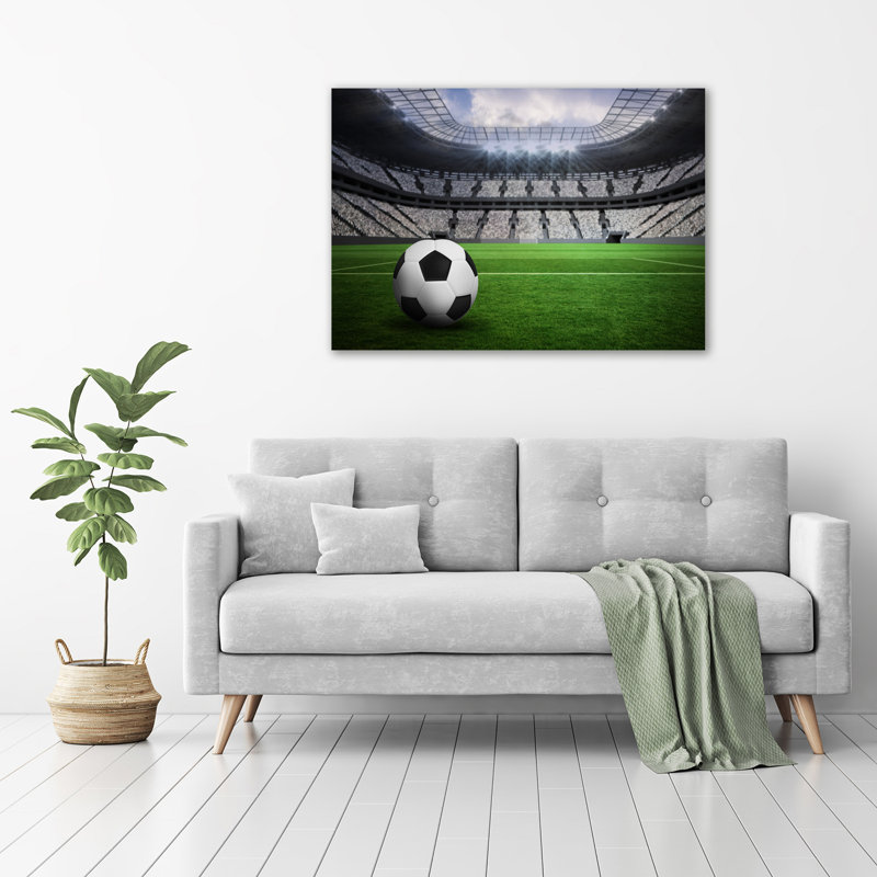 Ball In The Stadium - Wrapped Canvas Print