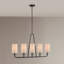 Lustre linéaire à 5 lumières