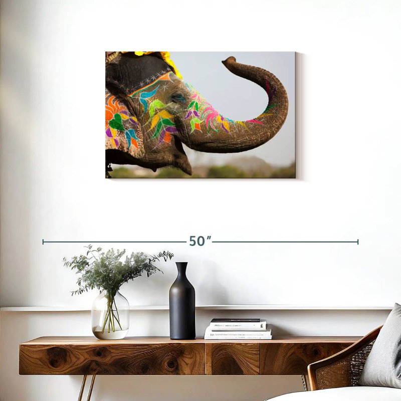 Brampt Jaipur Festival Elephant, H 20 po x l 30 po