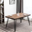6 tables de salle à manger avec table en épingle à cheveux attrayante, 4 chaises et banc