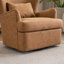 Chaise pivotante rembourrée en cuir synthétique-1867456547