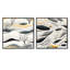 Shroyer - Ensemble de 2 collages carrés botaniques abstraits-101843328-101843329