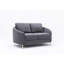 Causeuse en lin gris yuina