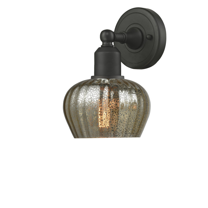 Romer Armed Sconce, Oil Rubbed Bronze, Mercury, Incandescent