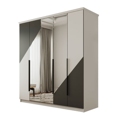Baldwinville 5 Door Manufactured Wood Wardrobe