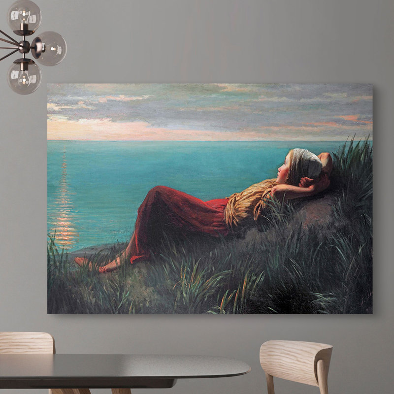 Dreaming by Jozef Israëls - Wrapped Canvas Print, 70cm H x 100cm W x 4cm D