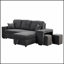 Canapé-lit modulaire réversible avec tablette latérale et 2 tabourets, parfait pour le confort moderne et la polyvalence-1163932658