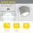 PureVue Mini Under Cabinet LED Puck Light, Angled, 3000K