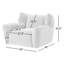 Fauteuil pivotant surdimensionné Savina Thaddeus-1810407023