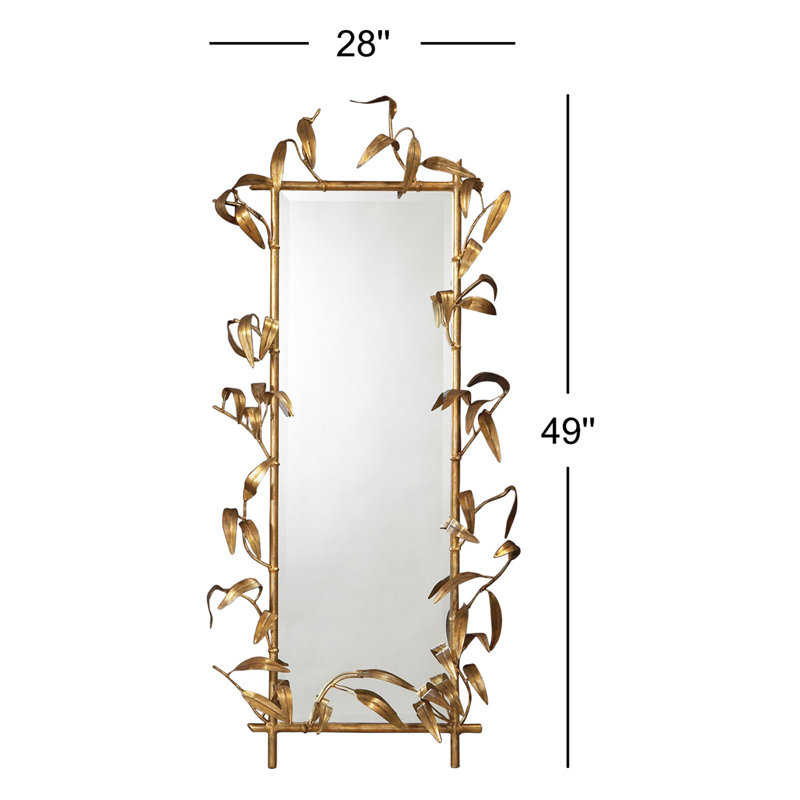 Bamboo Mirror-Antique Gold