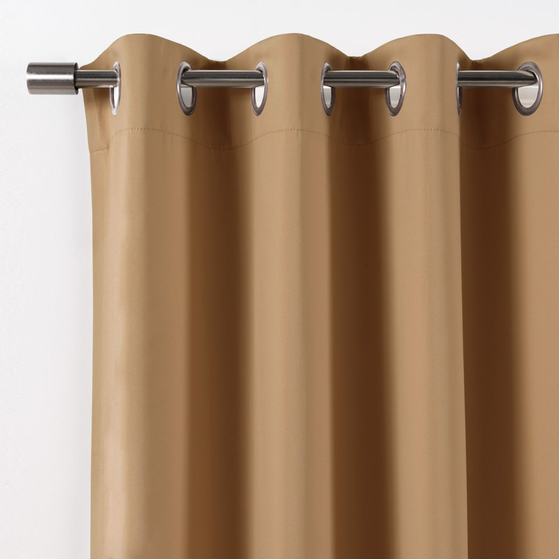 Schaeffer Blackout Sliding Panel Pair, Wheat, 52" W x 84" L