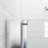 33.5'' - 35'' W x 72'' H Bi-Fold Semi-Frameless Shower Door with Clear Tempered Glass