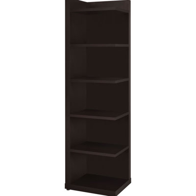 6-shelf Bookcase In Cappuccino - Add Elegance To Your Living Space 6 Bookcase, Finish Elevate Experience