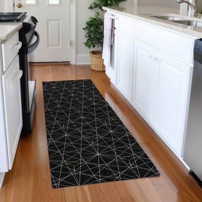 Premium Machine Washable Naglee AMF987 Geometric Rug