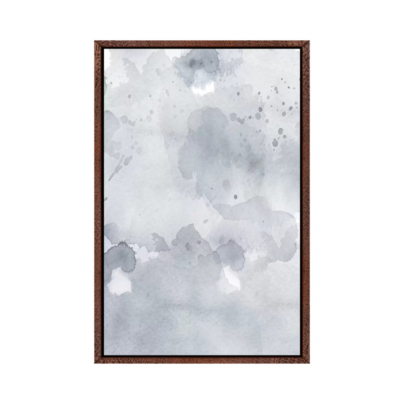 Grey Blue Abstract by Leah Straatsma - Painting on Canvas, 101.6cm H x 66.04cm W x 3.81cm D