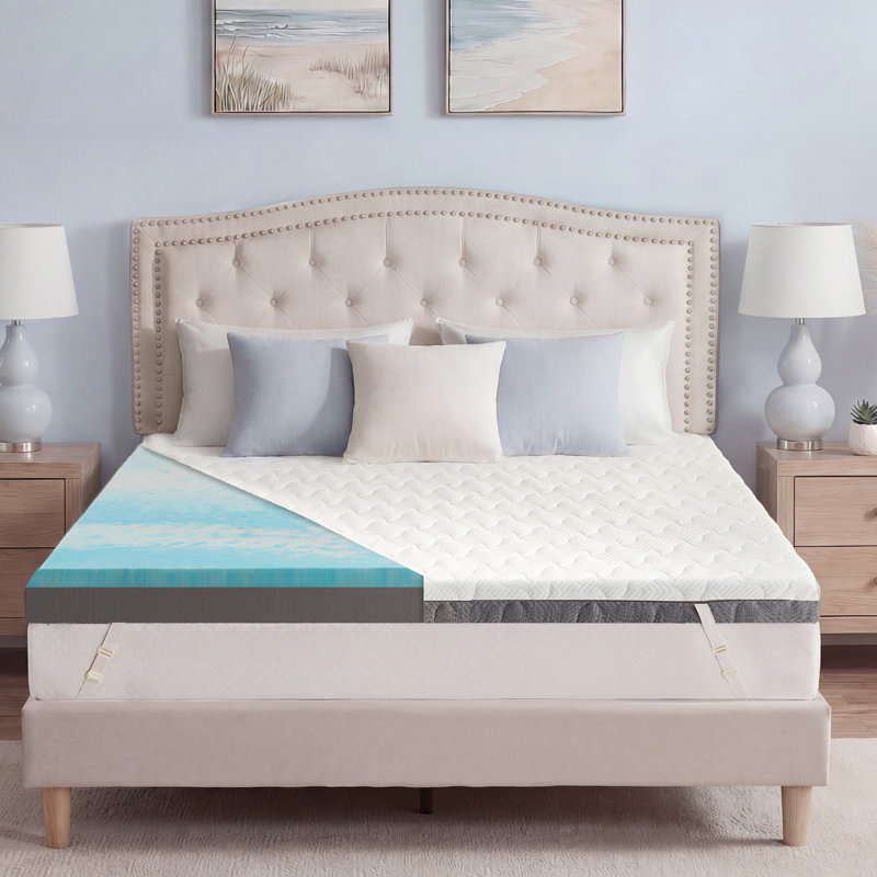 Memory Foam Mattress Topper, 10cm, Small Double (4')