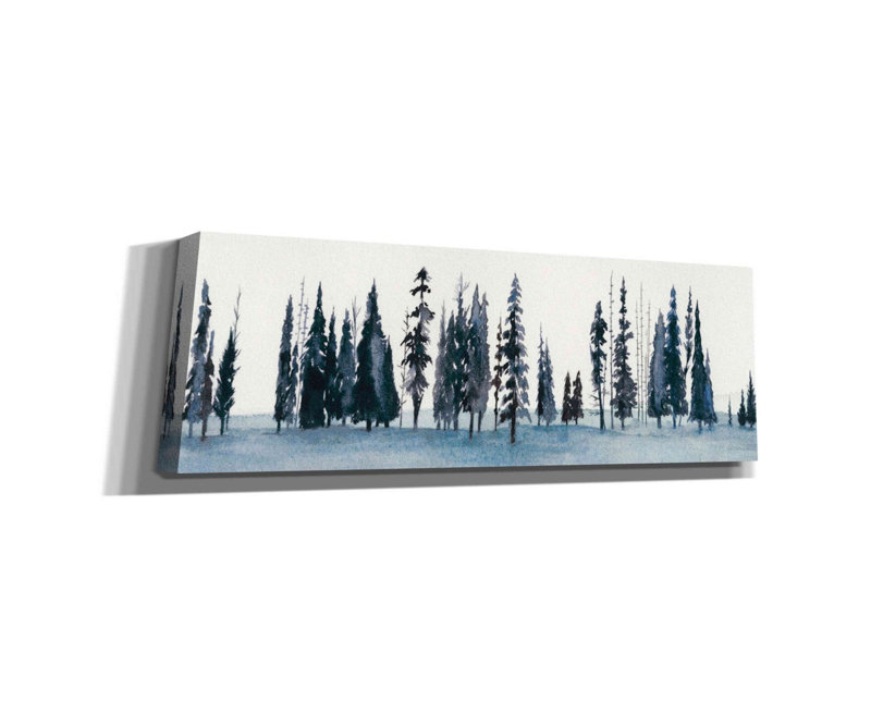 «Sapphire Grove II» par Grace Popp, toile murale en verre, H 12 po x l 36 po