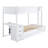 Twin-Over-Twin Bunk Bed With Twin Size Trundle, Storage And Desk, White-2124890171-2124890164