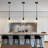 1 - Light Kitchen Island Single Pendant With Cylinder Glass-260642856