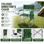 Chaise de réalisateur portable pliante avec table d'appoint, poche de rangement et siège en tissu durable, vert-129161601