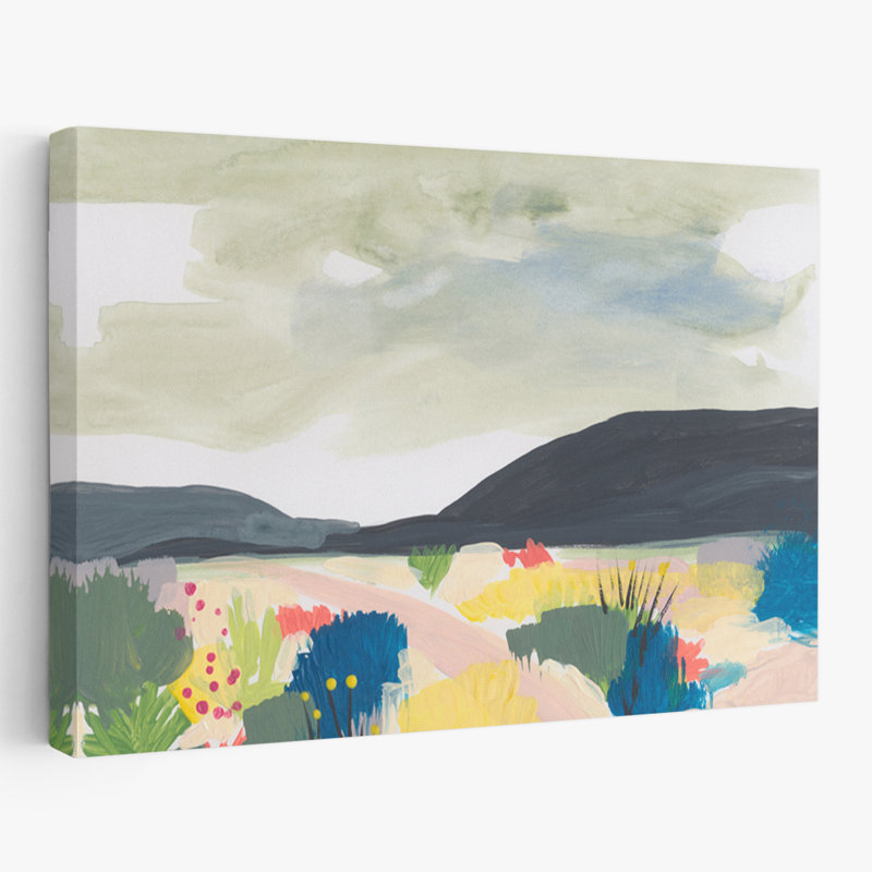 Take Root In The Arid Soil 1 - Contemporary Landscape Art, H 24 po x l 16 po