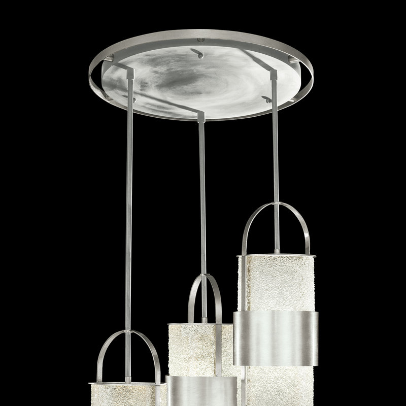Bond 6 - Light LED Pendant, Silver, Clear