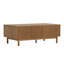 Table basse 51,1 "avec 2 tiroirs et compartiment de rangement caché, conception moderne