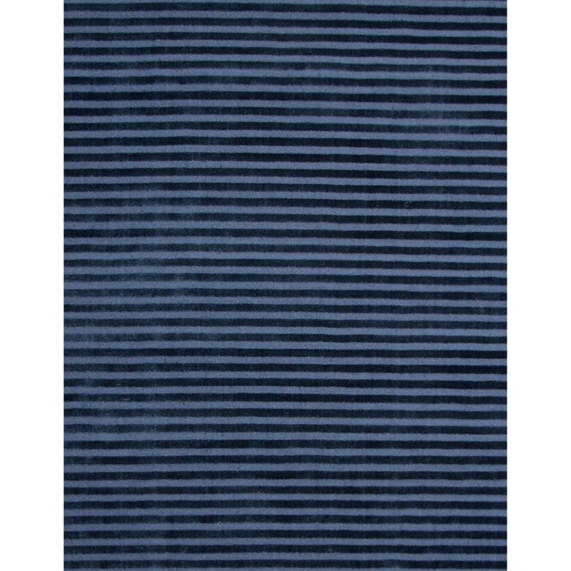 Wool Striped Area Rug, Rectangle 9' x 12'