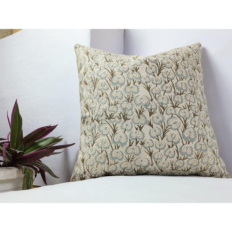 Coussin en coton fabriqué à la main de première qualité Fab divine Heartvine, 18 po x 18 po