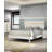 Modern White Queen Bed Set With LED & 2 Nightstands – Platform Design